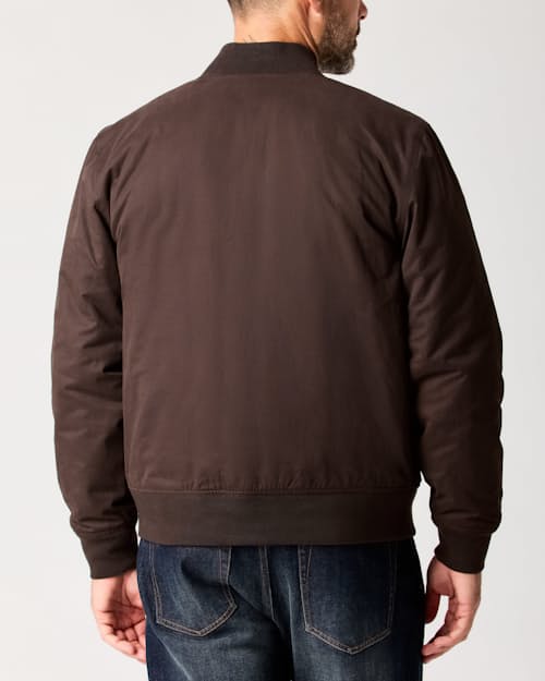 lifestyle image of Reversible Quilted Bomber