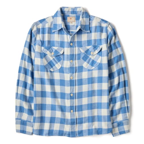 laydown image of Washed Flannel Workshirt - Exclusive