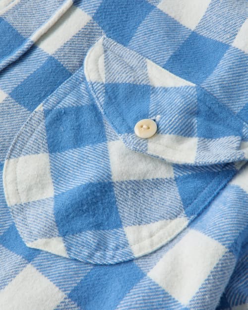 laydown detail image of Washed Flannel Workshirt - Exclusive