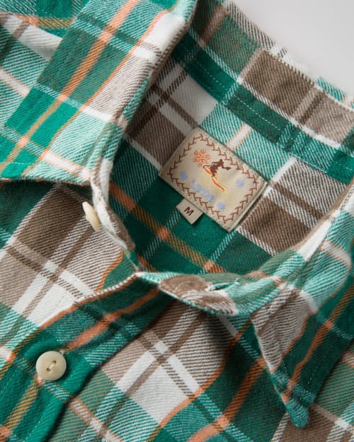 laydown detail image of Washed Flannel Workshirt - Exclusive