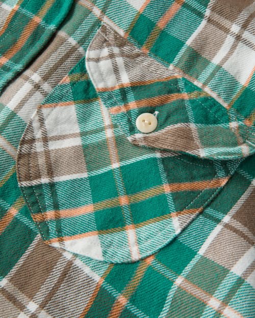 laydown detail image of Washed Flannel Workshirt - Exclusive