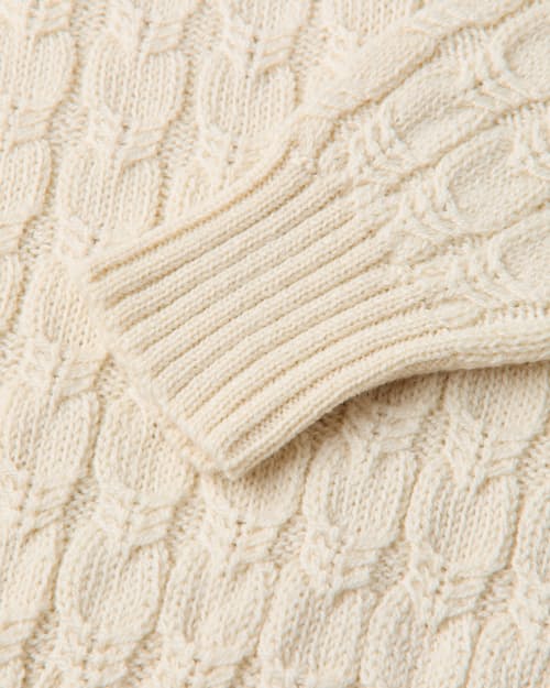 laydown detail image of Highland Cableknit Sweater