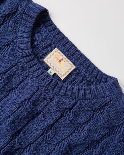 laydown detail image of Highland Cableknit Sweater