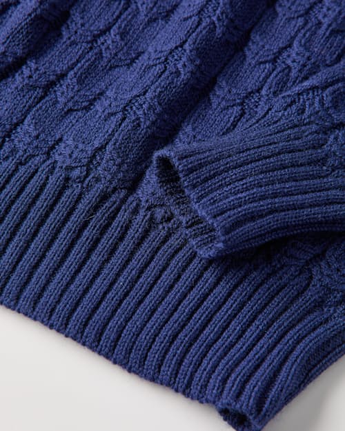 laydown detail image of Highland Cableknit Sweater