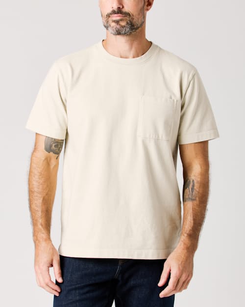 lifestyle image of American Heavyweight Pocket T-Shirt
