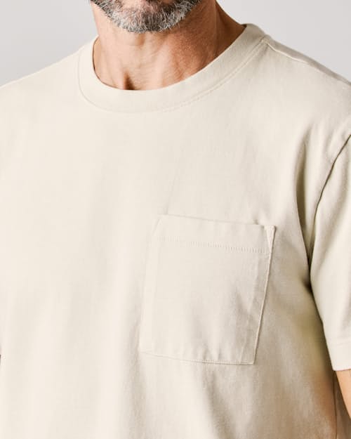 lifestyle image of American Heavyweight Pocket T-Shirt