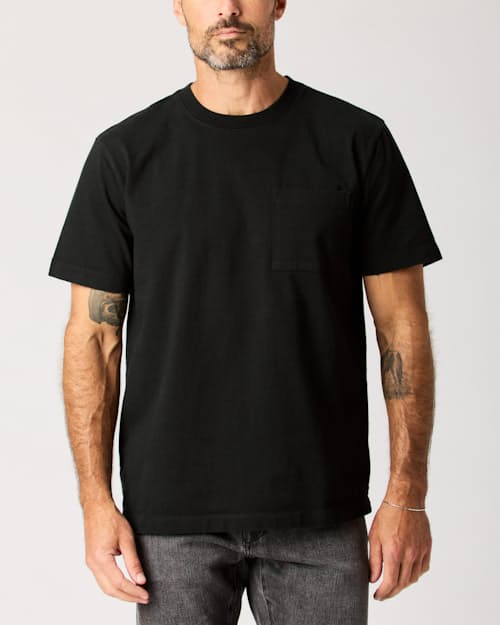 lifestyle image of American Heavyweight Pocket T-Shirt