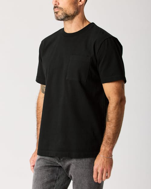 lifestyle image of American Heavyweight Pocket T-Shirt