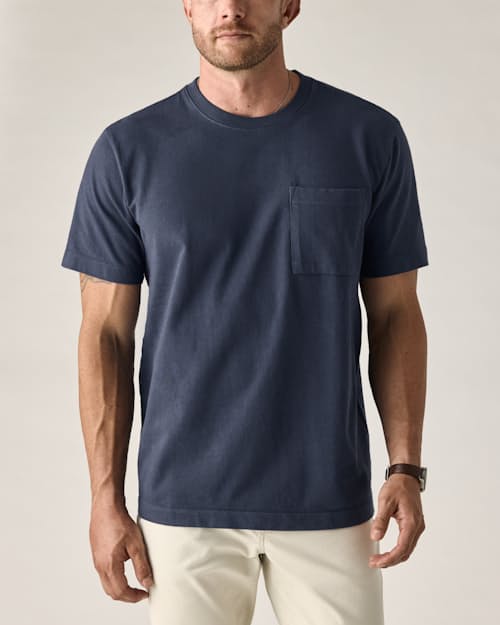 on model image of American Heavyweight Pocket T-Shirt