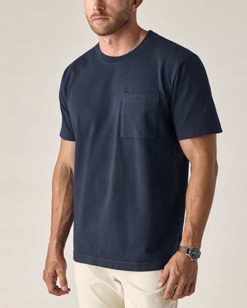 on model image of American Heavyweight Pocket T-Shirt