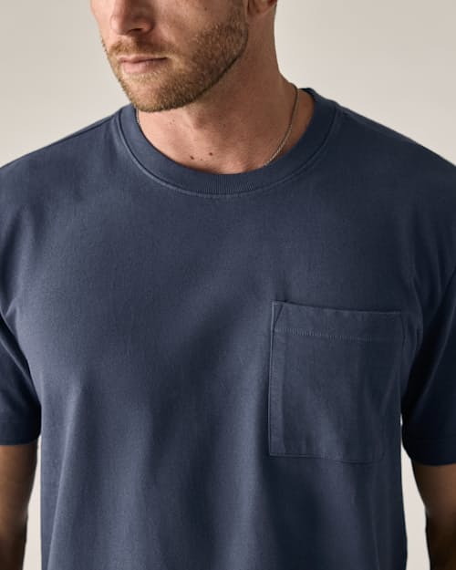 on model image of American Heavyweight Pocket T-Shirt