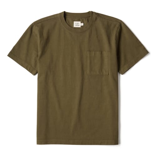 laydown image of American Heavyweight Pocket T-Shirt v2