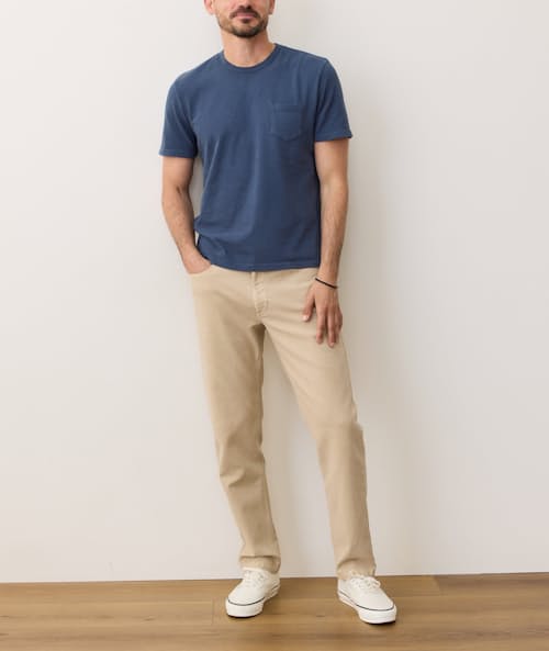 on model image of Relaxed Heavy Slub Pocket Tee