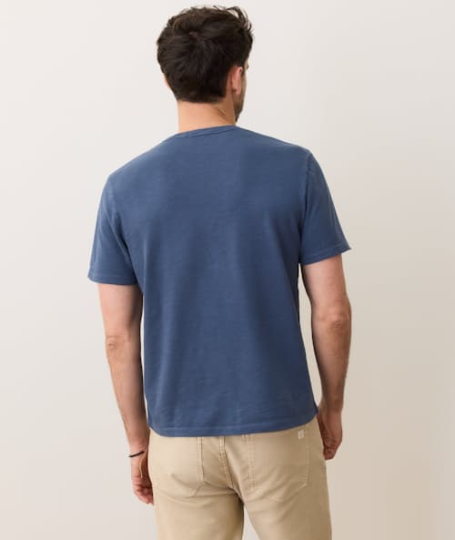 on model image of Relaxed Heavy Slub Pocket Tee
