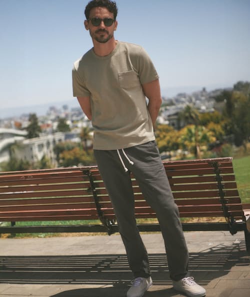 lifestyle image of Relaxed Heavy Slub Pocket Tee