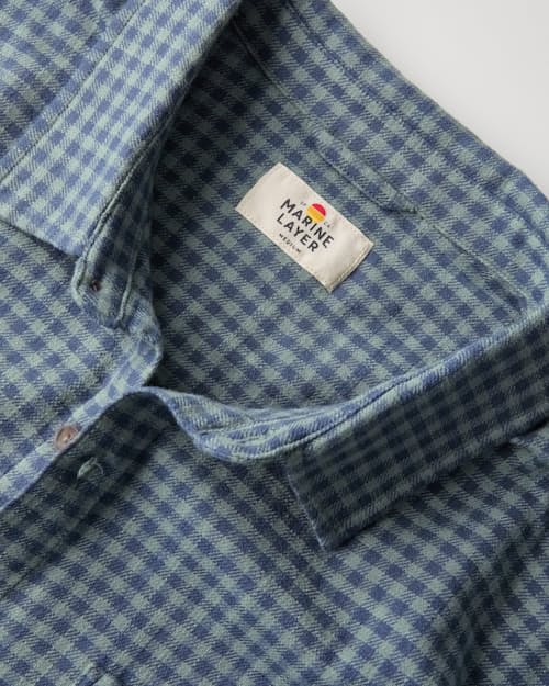 laydown detail image of Classic Stretch Selvage Long Sleeve Shirt