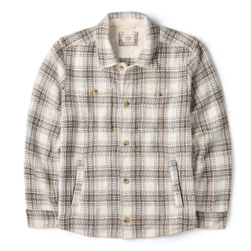 laydown image of Max Herringbone Overshirt