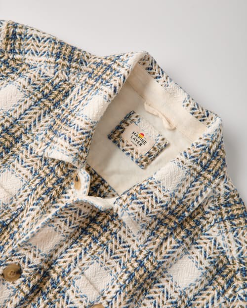 laydown detail image of Max Herringbone Overshirt