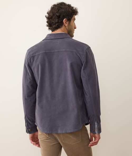 on model image of Max Moleskin Overshirt