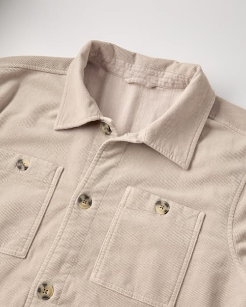 laydown detail image of Max Moleskin Overshirt