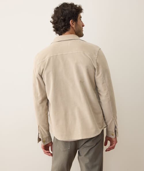 on model image of Max Moleskin Overshirt