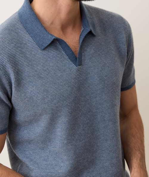 on model image of Liam Sweater Polo