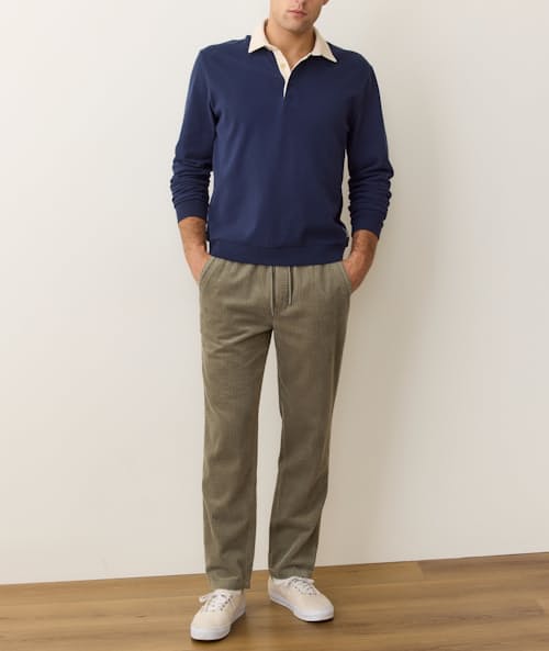 on model image of Relaxed Saturday Corduroy Pant