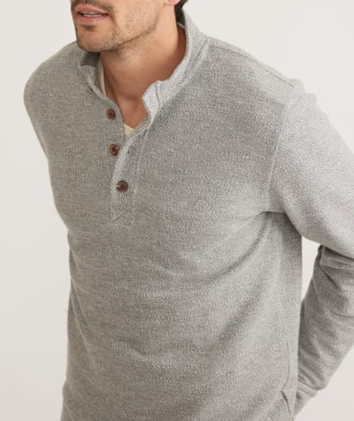 on model image of Clayton Textured Pullover