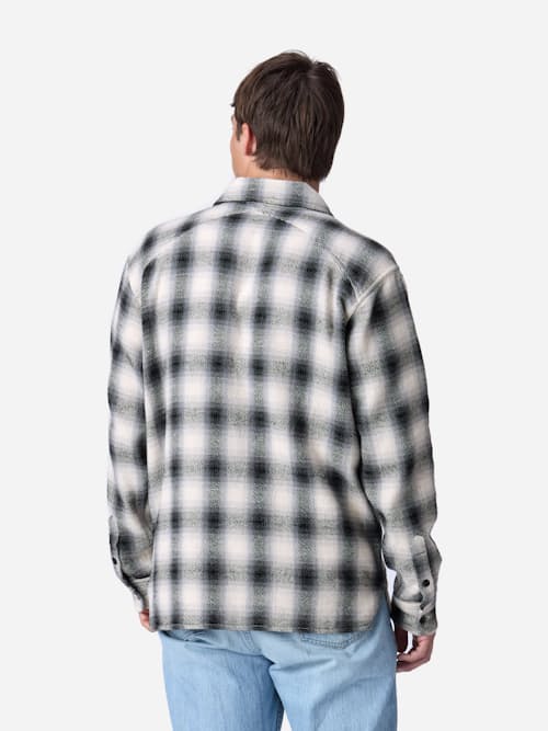 on model image of Crosscut Flannel