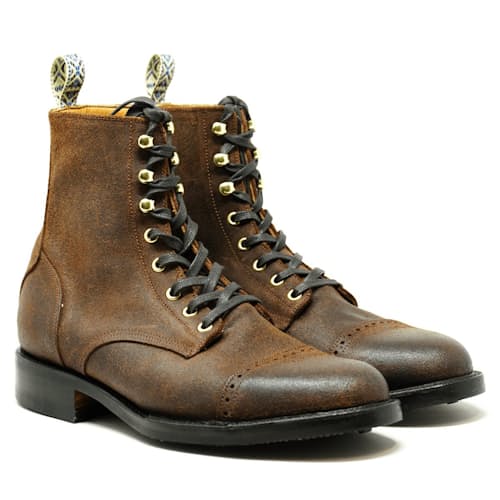 laydown image of DB Hunter Cap Toe Boot