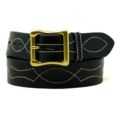 laydown image of Embroidery Lucky Belt
