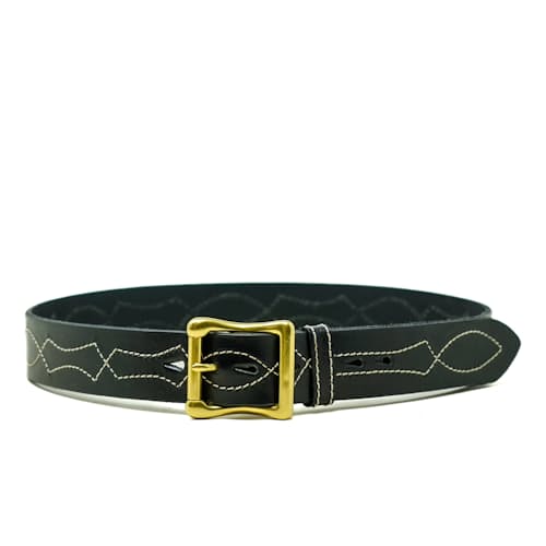 laydown image of Embroidery Lucky Belt