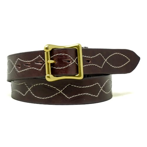 laydown image of Embroidery Lucky Belt