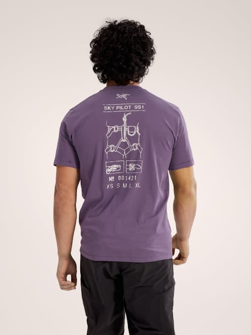 on model image of Kragg SL Cotton Sky Pilot T-Shirt