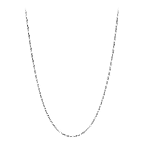 laydown image of 2mm Cuban Chain Necklace - 24"