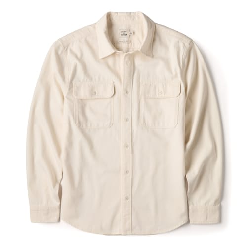 laydown image of Washed Denim Shirt