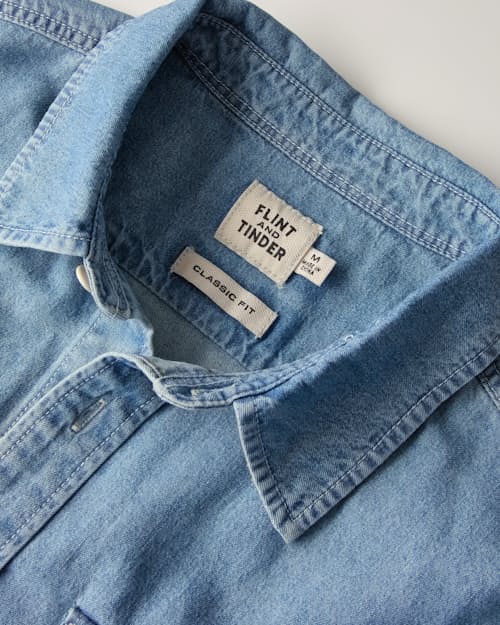 laydown detail image of Washed Denim Shirt