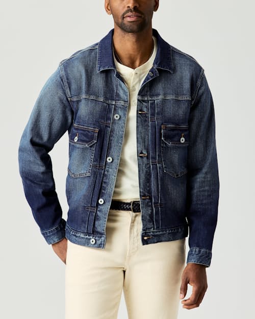 on model image of Type 2 Denim Jacket