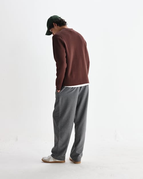 on model image of Carter Open Collar Polo
