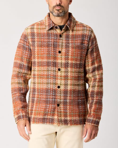 lifestyle image of Cabin Flannel Overshirt