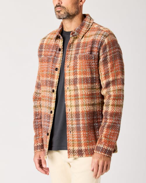 lifestyle image of Cabin Flannel Overshirt