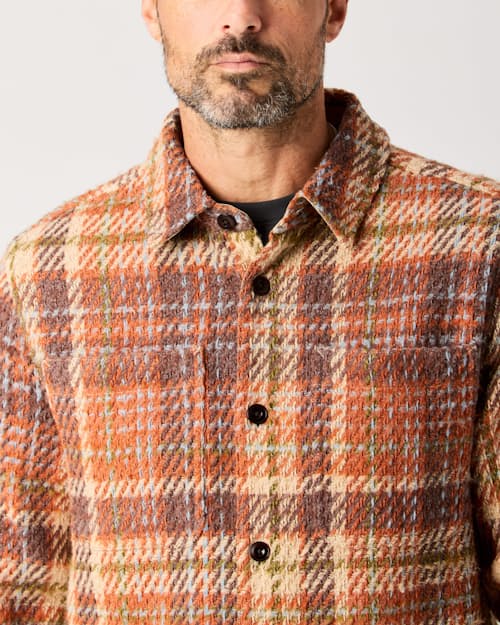 lifestyle image of Cabin Flannel Overshirt