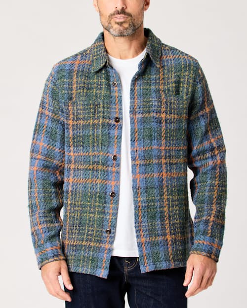 lifestyle image of Cabin Flannel Overshirt