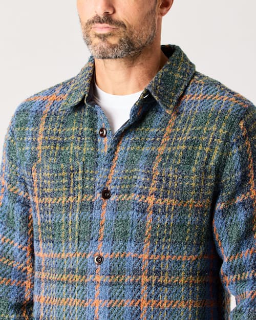 lifestyle image of Cabin Flannel Overshirt