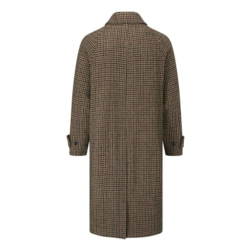 laydown image of Harris Tweed Mac Overcoat