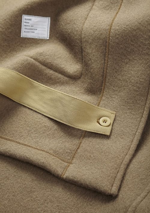 laydown detail image of Mid Monty Coat