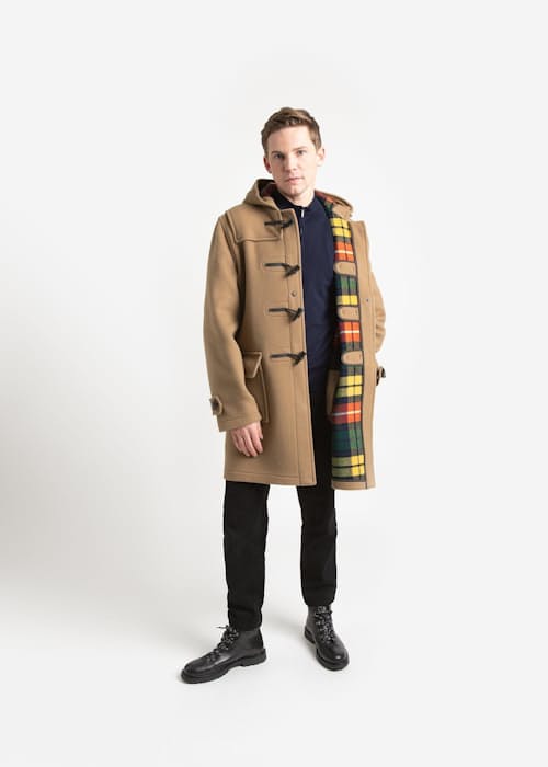 on model image of Morris Duffle Coat