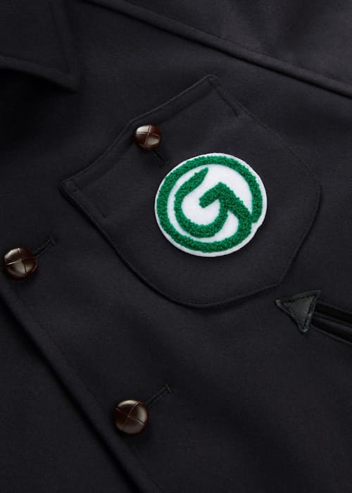 lifestyle image of Wool Varsity Jacket