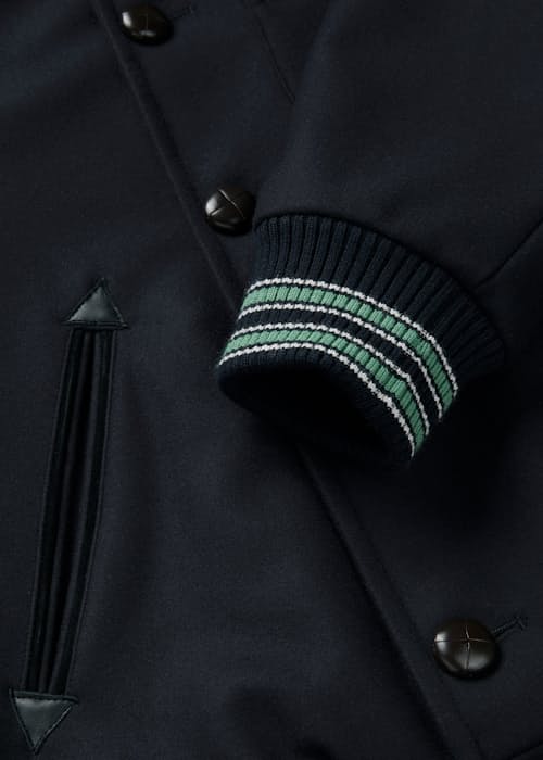 lifestyle image of Wool Varsity Jacket