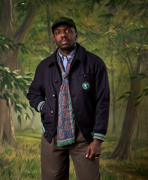 lifestyle image of Wool Varsity Jacket